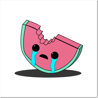 crying watermelon Posters and Art